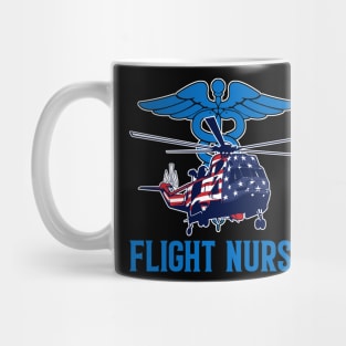 Flight Nurse American Flag Mug